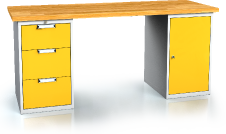 Pracovní stůl alcera UNI - deska - kontejner - kontejner 880 x 2000 x 700